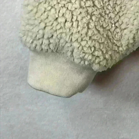 Victoria’s Secret PINK Jacket Women’s Medium Cream 100% Polyester Sherpa - Picture 7 of 11